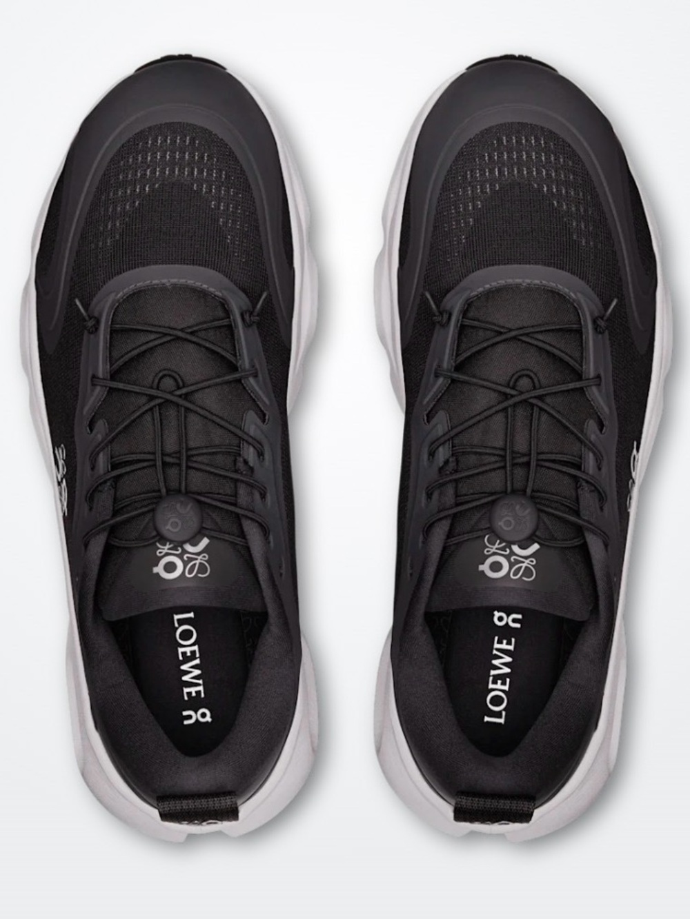 Loewe Black and White Men’s Running-Inspired Sneakers